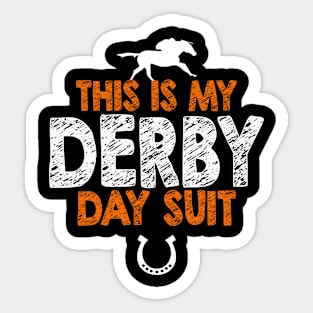 This Is My Derby Day Suit Horse 2024 Sticker